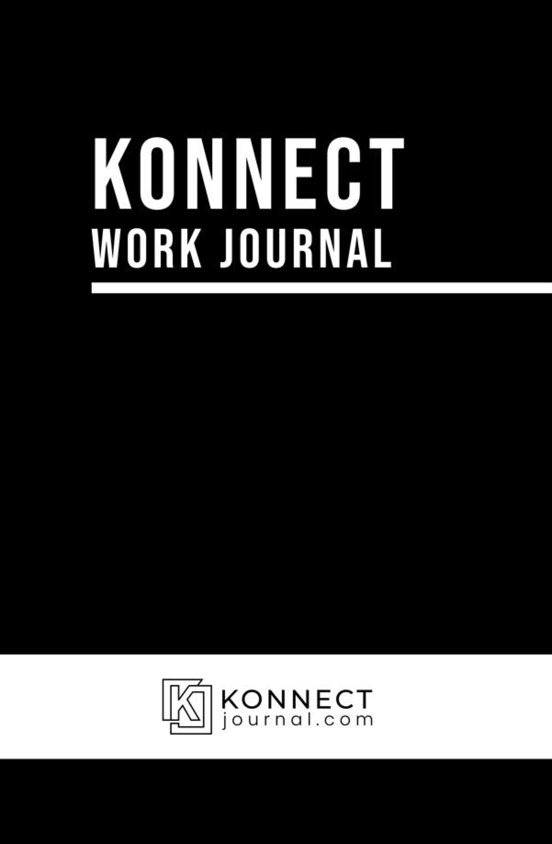 Konnect Work Journal cover page