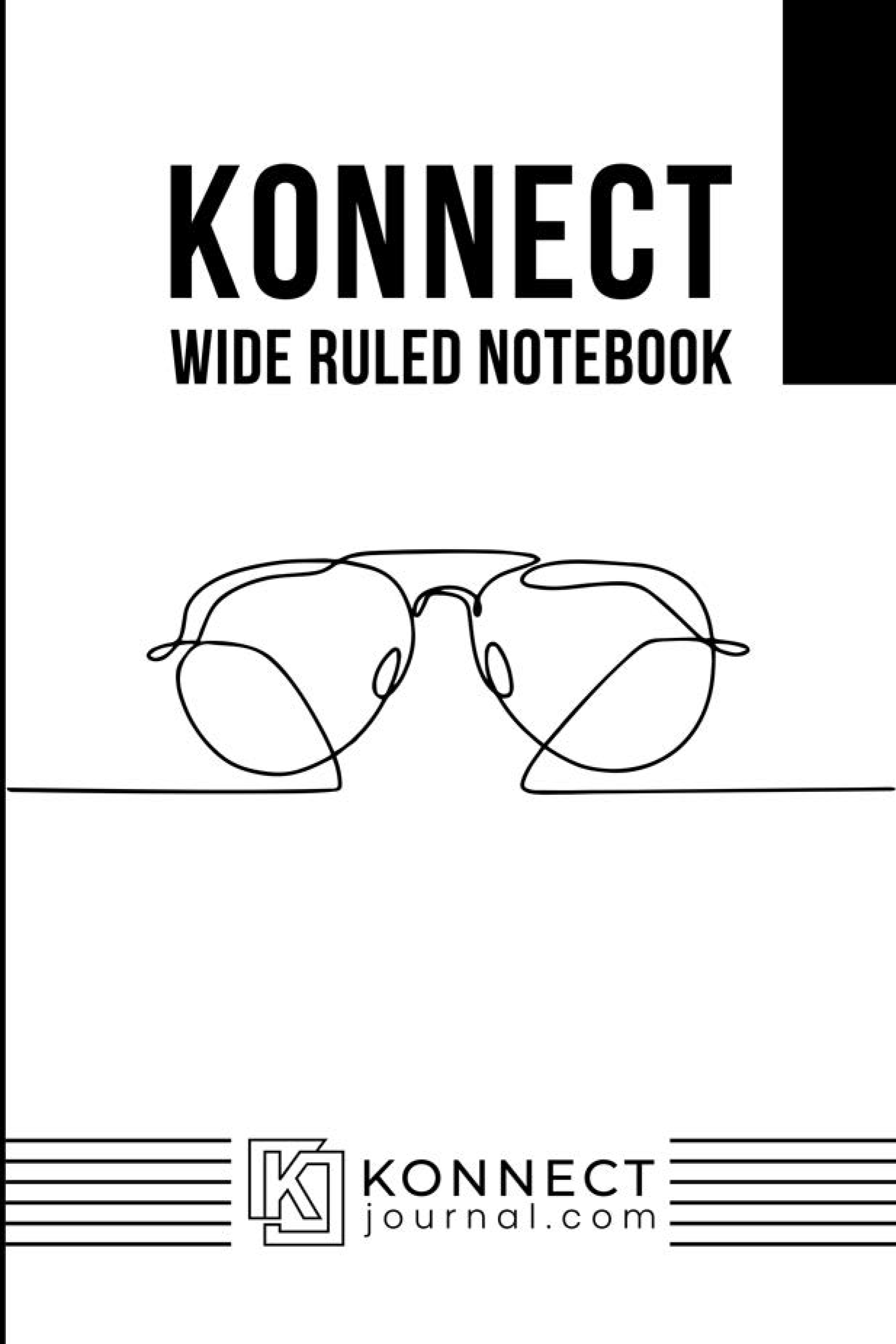 Konnect Wide Ruled Notebook cover page